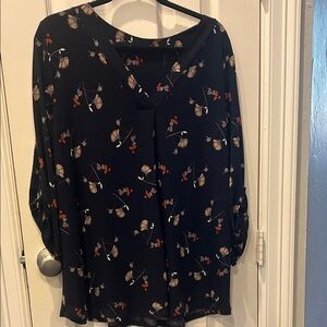 Floral Navy Women's Top